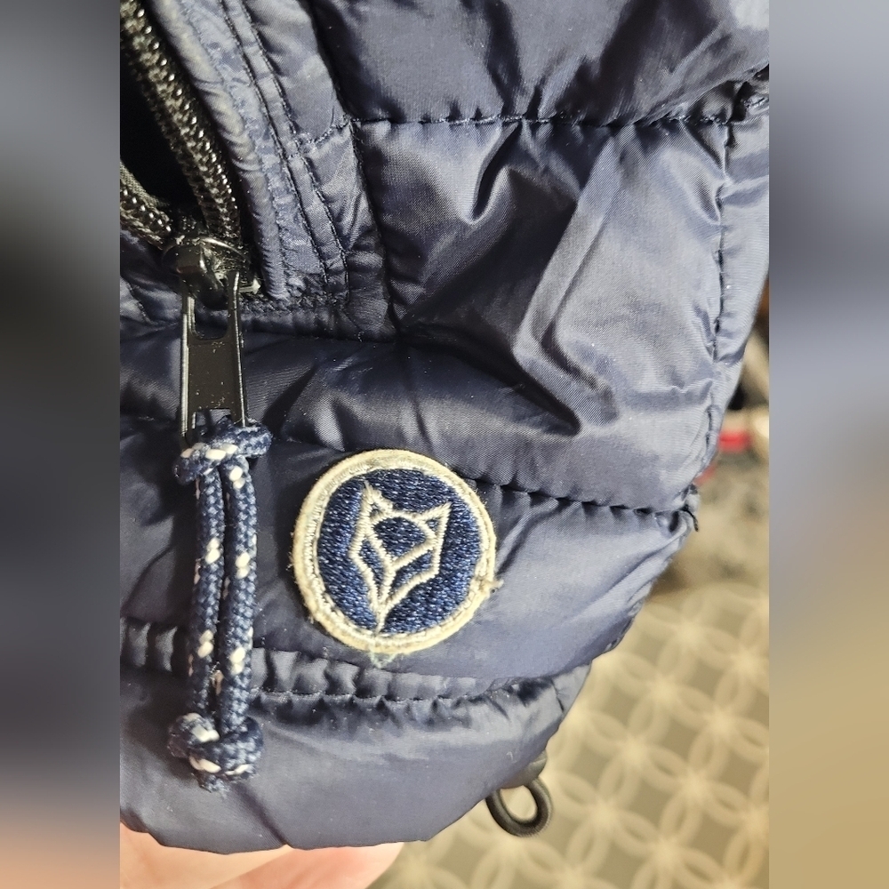 Prince & Fox Navy Zip Up Quilted Vest Small - Picture 3 of 7